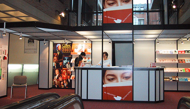 Setup of the Munich Book Show by SECO Sign