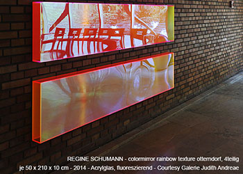 Rainbow Colored Acrylic Glass Mirror (fluorescent)