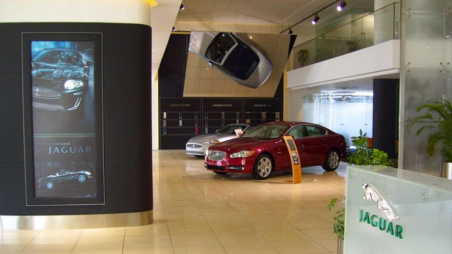 Mumbai Jaguar - showroom mirror