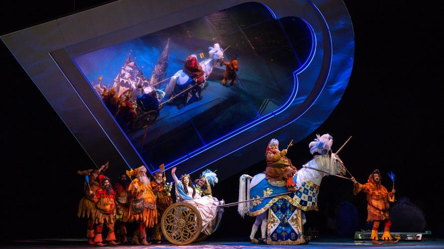 Opera Leipzig, Snow White - stage mirror
