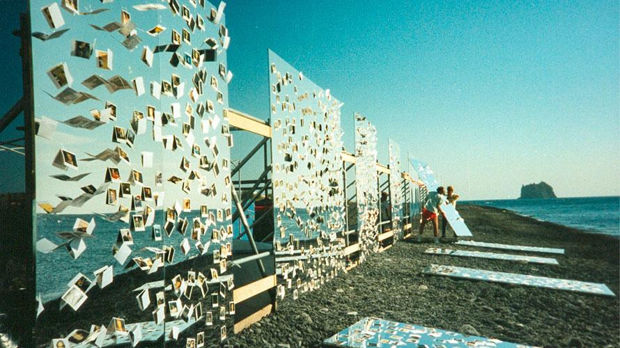 Stromboli Film - film production mirror installation
