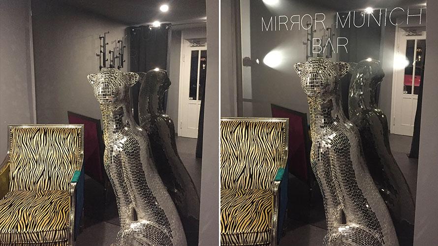 KARE Kraftwerk - furniture store mirror installation